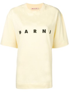 Marni футболка с логотипом