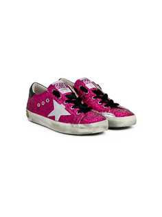 Golden Goose Kids кроссовки Super Star с блестками