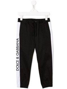 Dolce & Gabbana Kids спортивные брюки с логотипом