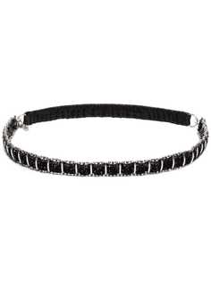 Saint Laurent повязка на голову с цепочкой