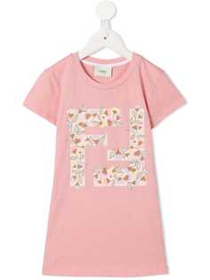 Fendi Kids футболка с логотипом