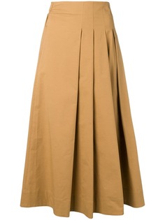 Ql2 plain mid-length skirt