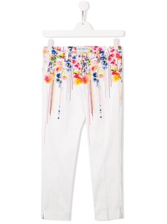 Simonetta брюки с цветочным принтом
