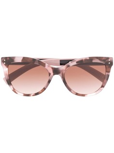 Valentino Eyewear солнцезащитные очки в массивной оправе