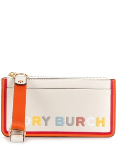Tory Burch клатч Perry в стиле колор-блок на молнии