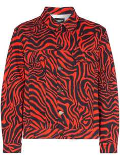 Calvin Klein 205W39nyc джинсовая куртка Zebra с принтом