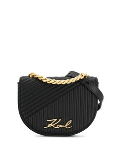 Karl Lagerfeld стеганая поясная сумка K/Signature