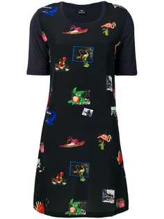 PS Paul Smith платье-футболка с принтом