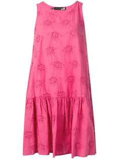 Love Moschino платье мини с цветочной вышивкой