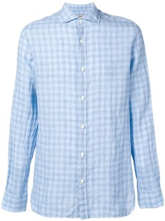 Z Zegna рубашка в клетку