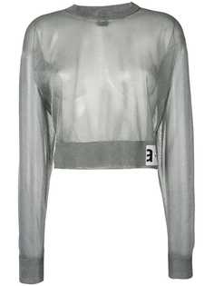 Artica Arbox cropped sheer sweater