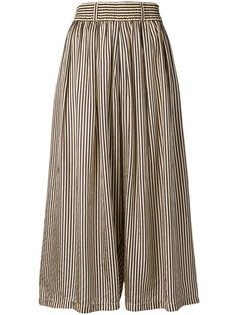 Mes Demoiselles cropped striped trousers