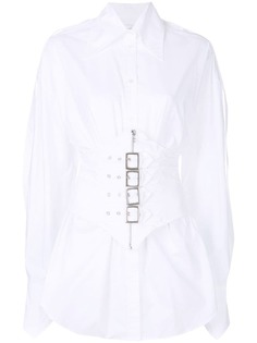 Faith Connexion рубашка с корсетом с пряжками