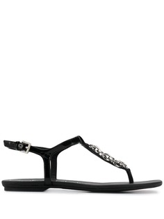Calvin Klein chain embellished thong sandals