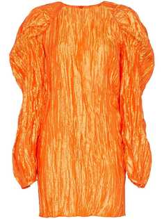 Rotate textured crinkle mini dress