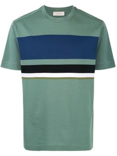 Cerruti 1881 striped panel T-shirt