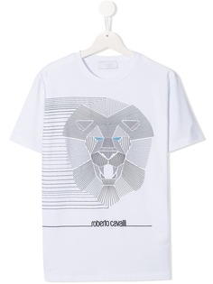 Roberto Cavalli Junior lion print T-shirt