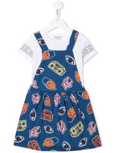 Kenzo Kids платье с принтом
