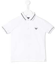 Emporio Armani Kids рубашка-поло с кантом