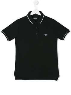 Emporio Armani Kids рубашка-поло с кантом