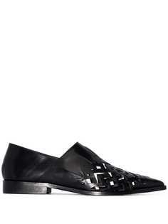 Haider Ackermann Babouch laser cut flat loafers