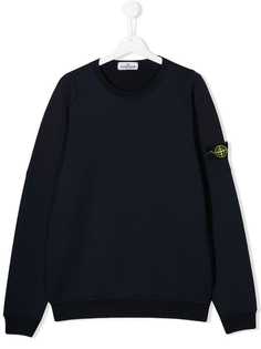 Stone Island Junior толстовка с нашивкой-логотипом