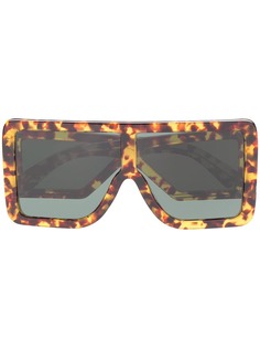 Gcds солнцезащитные очки в массивной оправе черепаховой расцветки