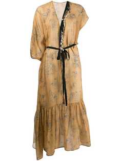 Giacobino декорированное платье асимметричного кроя