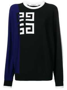 Givenchy джемпер с контрастным логотипом