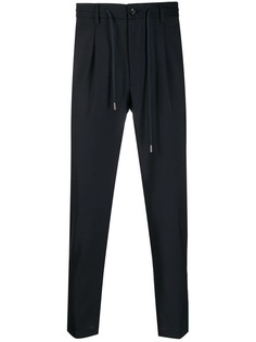 Barba drawstring tapered trousers