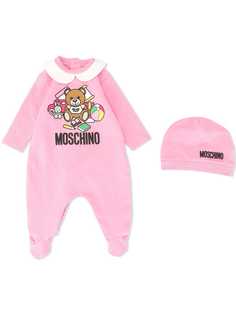 Moschino Kids боди и шапка Teddy Bear