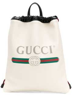 Gucci рюкзак со шнурком и логотипом