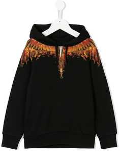 Marcelo Burlon County Of Milan Kids толстовка с капюшоном и принтом крыльев