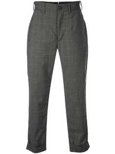 Engineered Garments checked straight-leg trousers