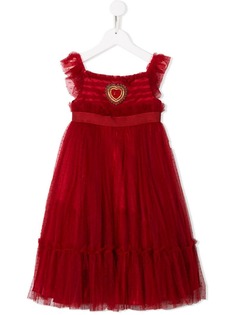 Dolce & Gabbana Kids расклешенное платье без рукавов