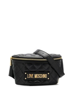 Love Moschino стеганая поясная сумка