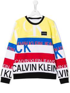 Calvin Klein Kids толстовка в стиле колор-блок