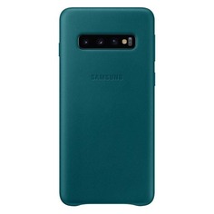 Чехол (клип-кейс) SAMSUNG Leather Cover, для Samsung Galaxy S10, зеленый [ef-vg973lgegru]