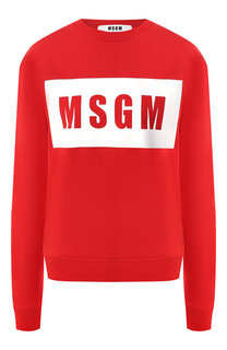 Хлопковый пуловер MSGM