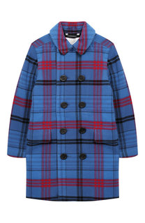 Двубортное пальто из шерсти Burberry