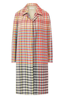 Пальто из вискозы и льна Dries Van Noten