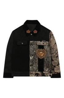 Джинсовая куртка с отделкой Dolce & Gabbana