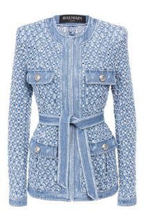 Джинсовый жакет Balmain