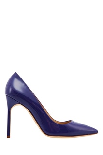 Лакированные туфли синего цвета BB 105 Manolo Blahnik