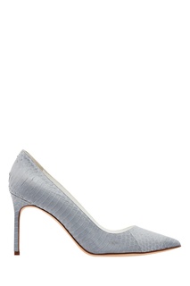 Серые фактурные туфли BB Manolo Blahnik