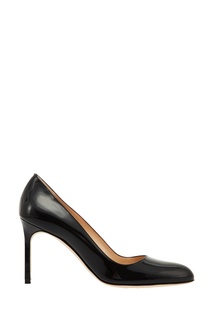 Черные лакированные туфли BBR 90 Manolo Blahnik
