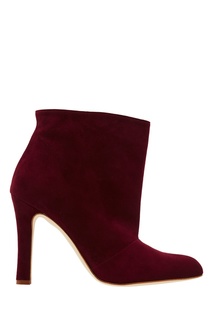 Бордовые ботильоны Khomotri Manolo Blahnik