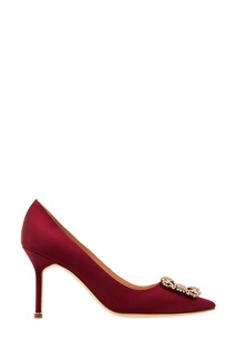 Бордовые туфли Hangisi 90 Manolo Blahnik