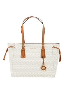 Белая сумка-тоут Voyager Michael Kors