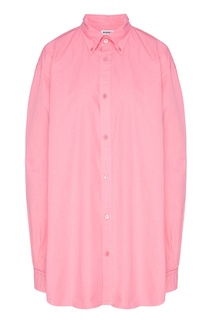 Розовая рубашка с логотипом Balenciaga